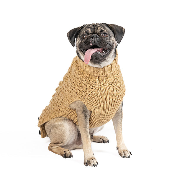 Chilly Dog - Dog Sweater Alpaca Camel