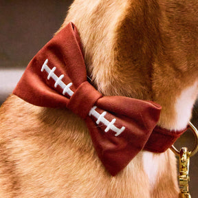 The Foggy Dog - Bow Tie Football Embroidered