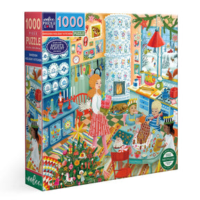 eeBoo - Swedish Holiday Kitchen 1000 Piece Puzzle