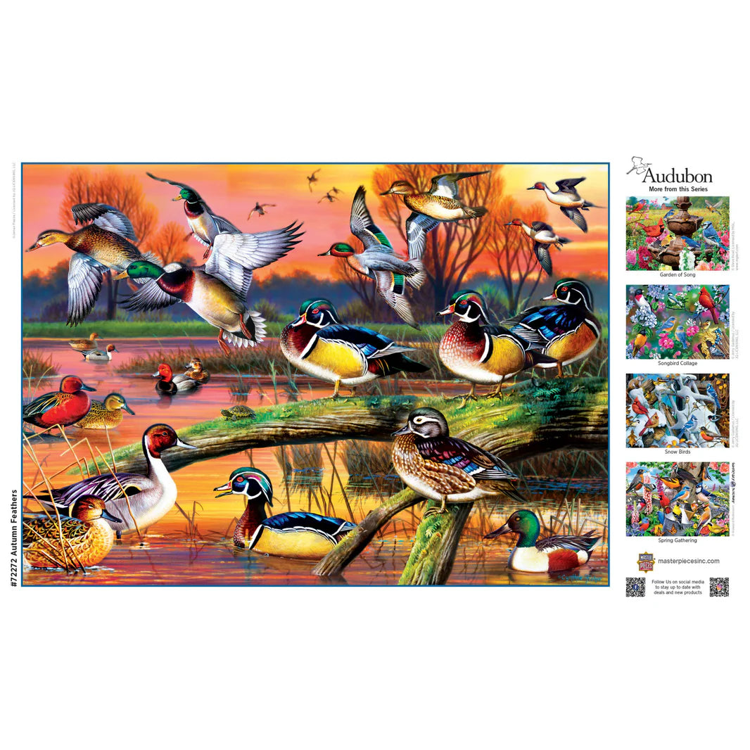 MasterPieces - Autumn Feathers by Audubon - 1000 Piece Jigsaw Puzzle