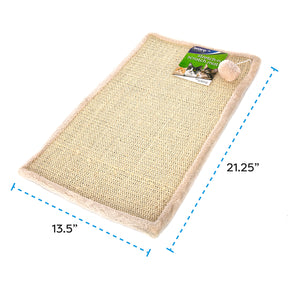 Ware Manufacturing- Scratch-N-Mat Sisal Scratching Surface, Toy & Rubber Backing