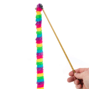 Ware Manufacturing- Wild Rainbow Wand Teaser With Long Furry Tail