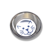 Van Ness - Cat Dish Stainless Steel NonSkid Cat Face Inside