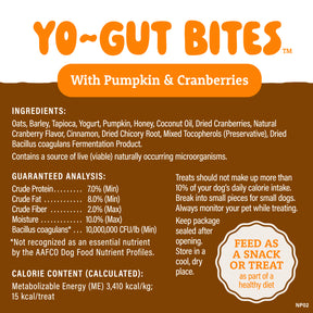 Natural Balance - Yo-Gut Bites With Pumpkin & Cranberries