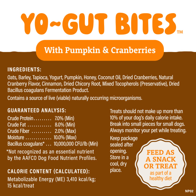 Natural Balance - Yo-Gut Bites With Pumpkin & Cranberries