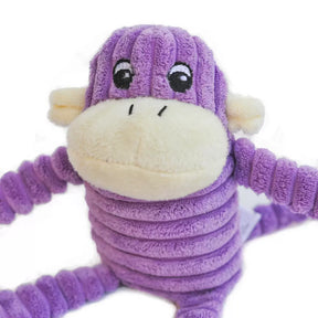 ZippyPaws - Spencer Crinkle Monkey Purple