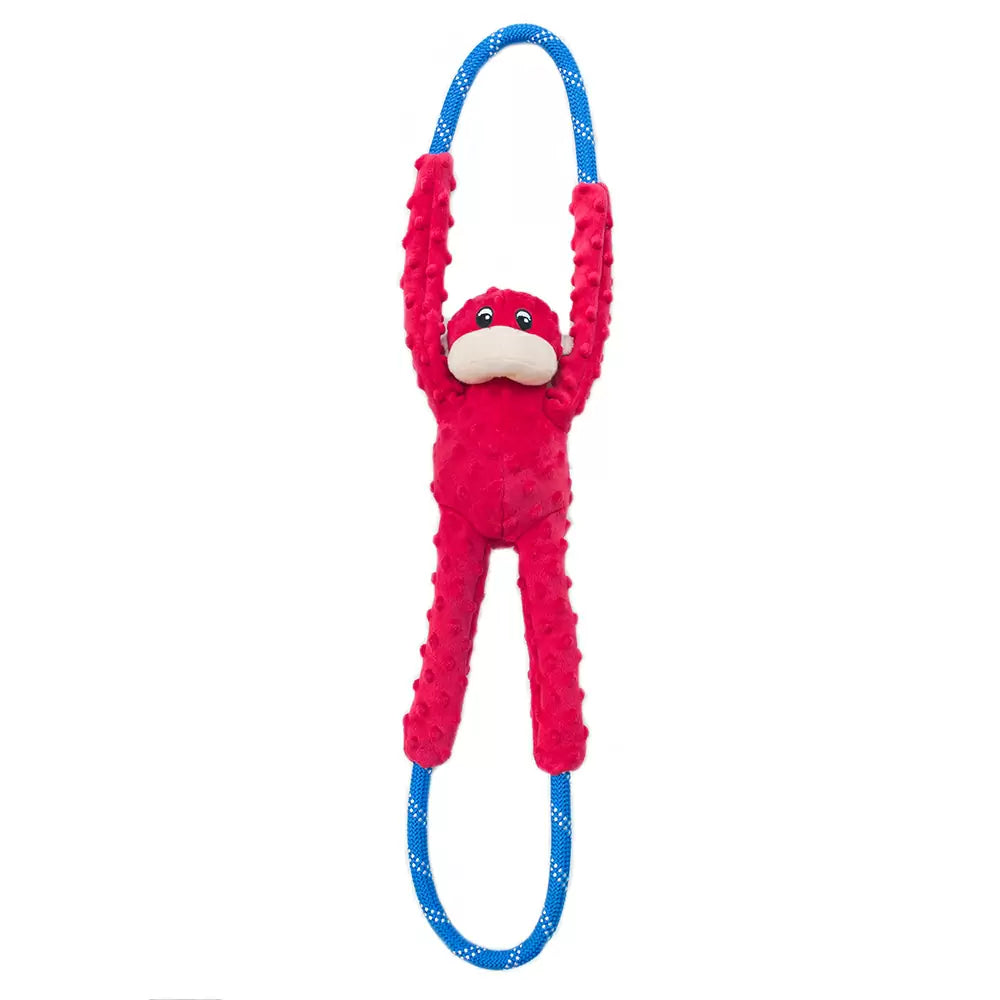 ZippyPaws - Monkey Rope Tugz Red