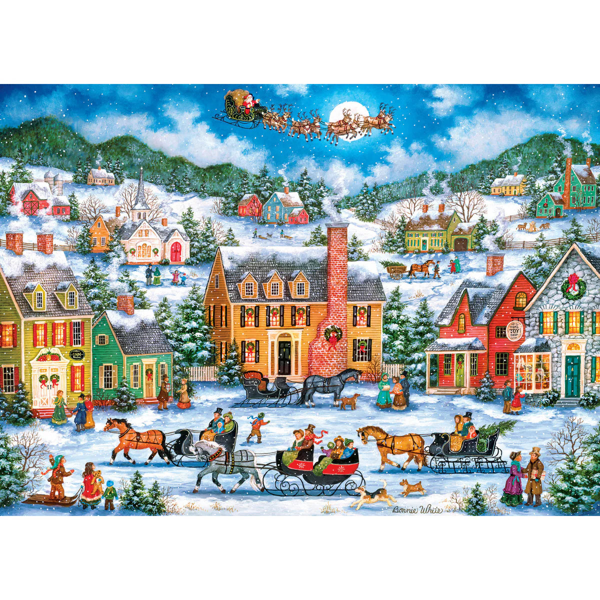 MasterPieces - Puzzle Season's Greetings - Christmas Eve Fly By 1000 Piece