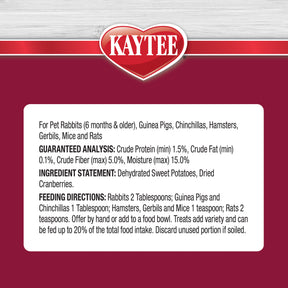 Kaytee - Natural Snack Sweet Potato & Cranberry With Superfoods