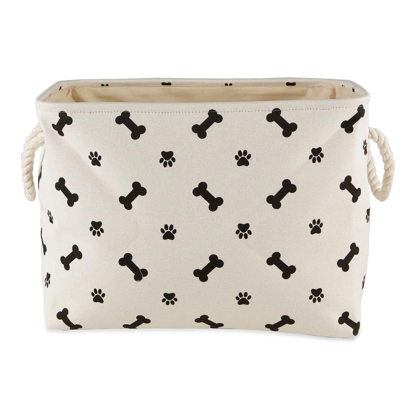 Bone Dry - Pet Bin Paw & Bone Polyester Rectangular