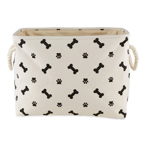 Bone Dry - Pet Bin Paw & Bone Polyester Rectangular