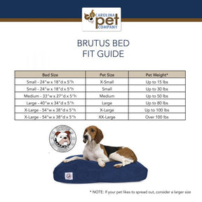 Carolina Pet Company - Brutus Tough Pet Napper Dog Bed, Dark Grey