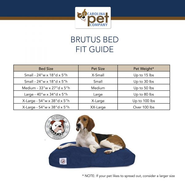Carolina Pet Company - Brutus Tough Pet Napper Dog Bed, Dark Grey