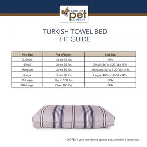 Carolina Pet Company - Turkish Towel Indoor/Outdoor Bed, Grey