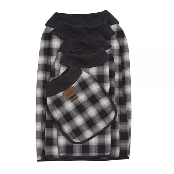 Carolina Pet Company - Pendleton Charcoal Ombre Plaid Dog Coat - Southern Agriculture 