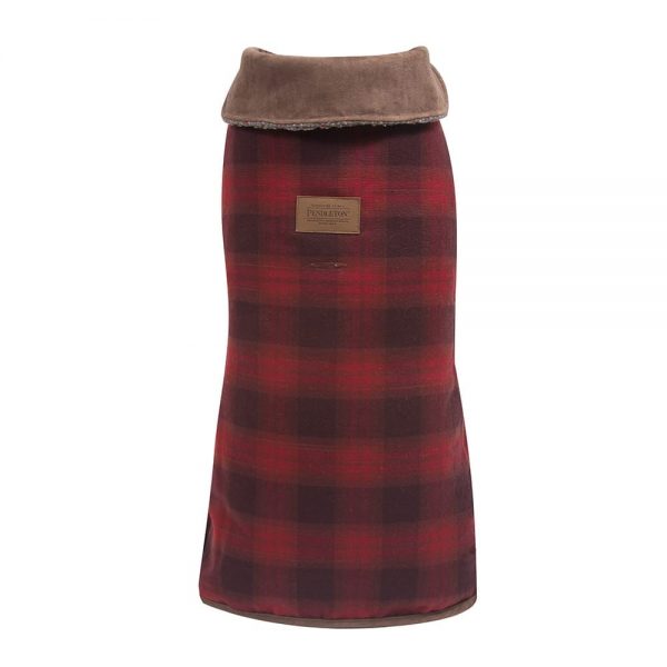 Carolina Pet Company - Pendleton Red Ombre Plaid Dog Coat