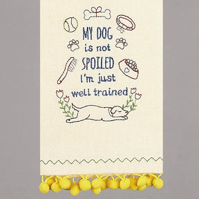 Peking Handicraft - Tea Towel My Dog Is Not Spoiled