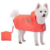 Blueberry Pet - Bright Orange | 3M Reflective Dog Raincoat Hooded