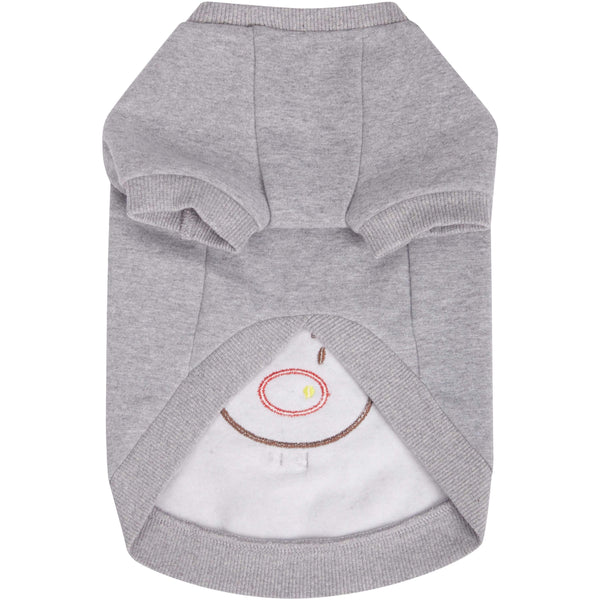 Blueberry Pet - Grey French Terry | All Weather Reindeer Dog Sweater