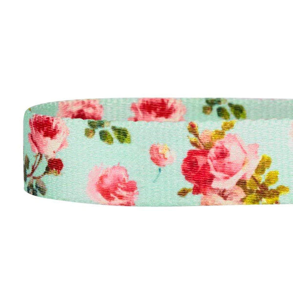 Blueberry Pet - Turquoise | Petal Paws Floral Martingale Safety Training Dog Collar