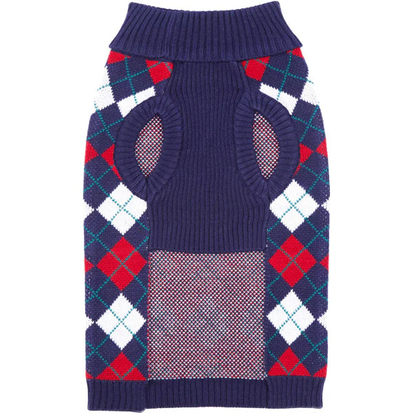 Blueberry Pet - Navy Argyle | Dress Chic Dog Sweater