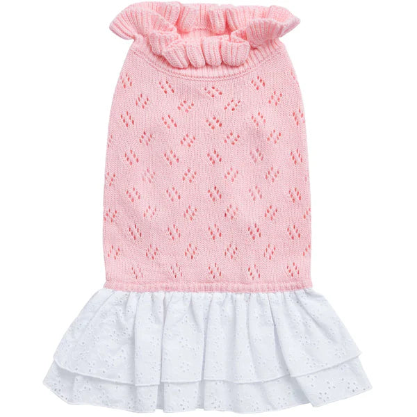 Blueberry Pet - Pink | Dog Sweater Dress