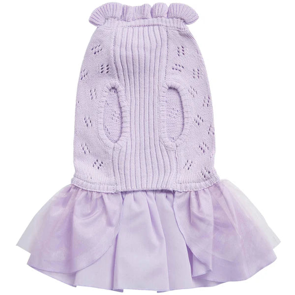 Blueberry Pet - Lavender | Dog Sweater Dress