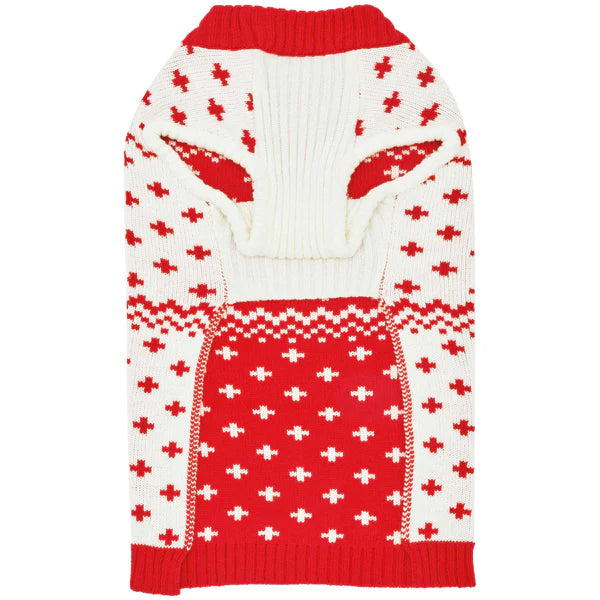 Blueberry Pet - Reindeer and Snowflake Dog Sweater