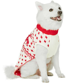 Blueberry Pet - Reindeer and Snowflake Dog Sweater