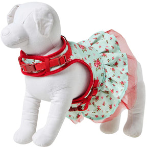 Blueberry Pet - Turquoise | Made Well Floral Dog Dress Harness