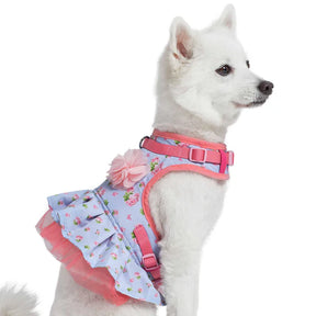 Blueberry Pet - Pastel Blue | Made Well Floral Dog Dress Harness