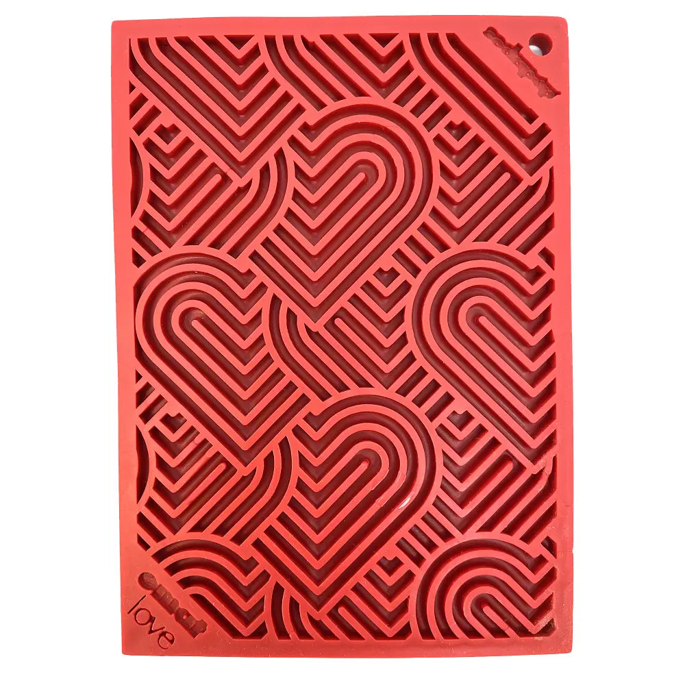 Enrichment Dog Lick Mat - "Love" Heart Design - Southern Agriculture 