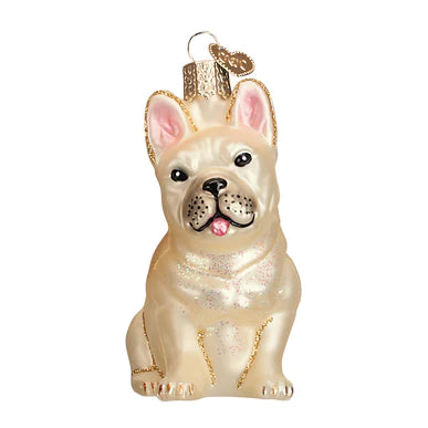 Old World Christmas - French Bulldog Ornament
