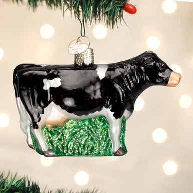 Old World Christmas - Dairy Cow Black Ornament