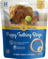 N-Bone - Puppy Teething Ring 3 Pack Chicken Flavor Dog Treats - Southern Agriculture 