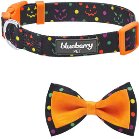 Blueberry Pet - Polka Dot Halloween Dog Collar