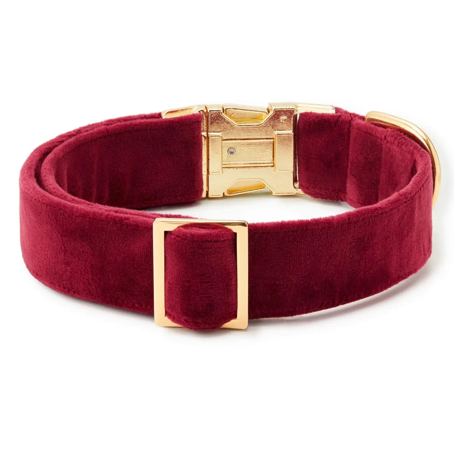 The Foggy Dog - Dog Collar Velvet Burgundy
