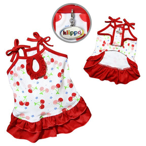 Klippo Pet - Soft Knit Cherries Dog Dress