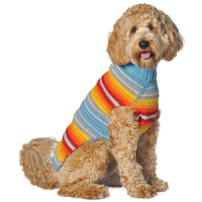 Chilly Dog - Dog Sweater Turquoise Serape - Southern Agriculture 