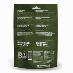 Pure Bites - Beef Liver Freeze Dried Dog Treats 4.2oz - Southern Agriculture 