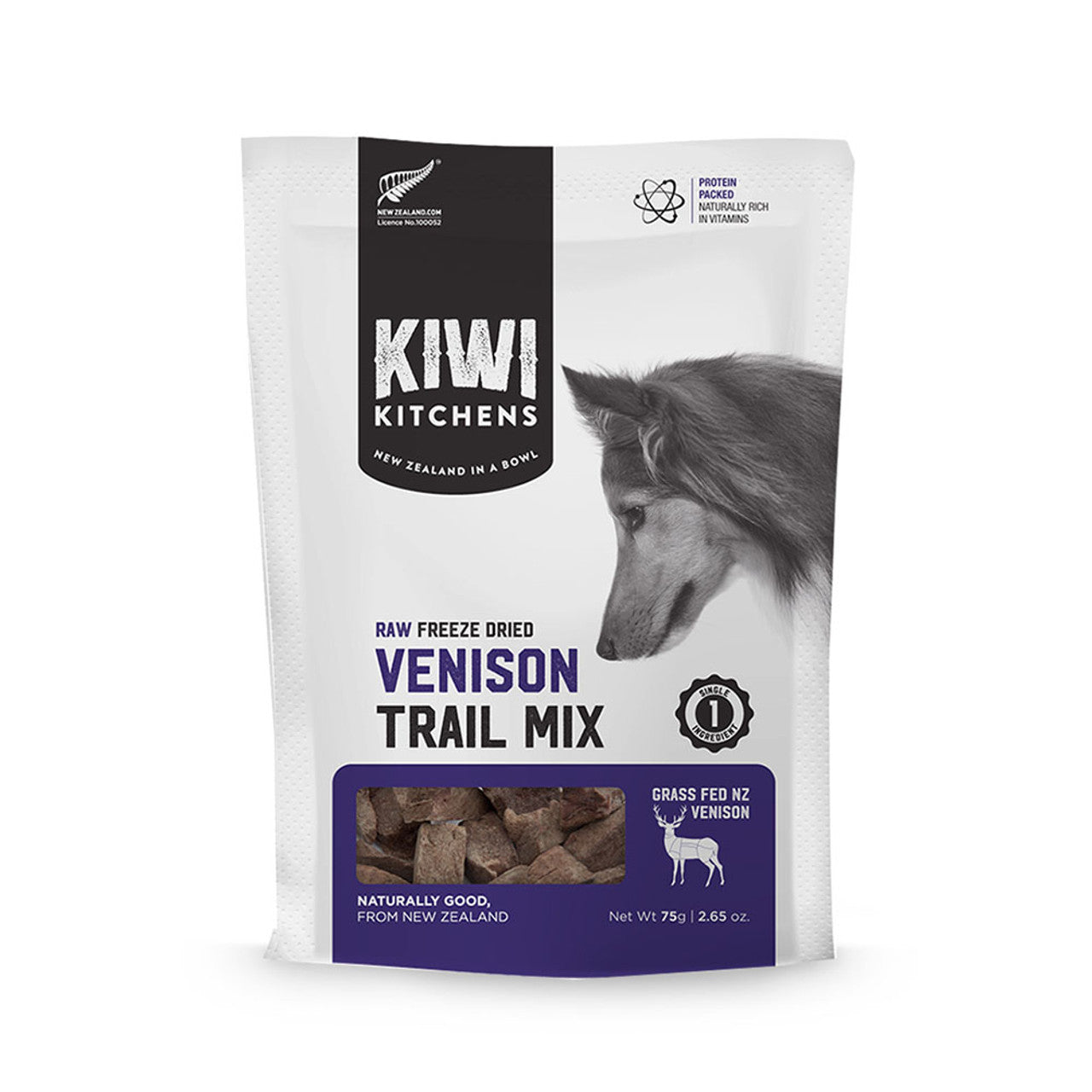 Kiwi Kitchens - Venison Trail Mix Treats With	Organ Meat Grass Fed Raw Freeze Dried
