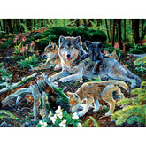 Sunsout - Puzzle Forest Wolf Family