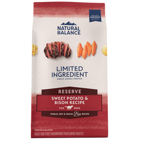 Natural Balance LID Limited Ingredient Diets - All Breeds, Adult Dog Grain Free Sweet Potato & Bison Formula Dry Dog Food - Southern Agriculture 