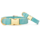 The Foggy Dog - Dog Collar Velvet Robin's Egg - Southern Agriculture 