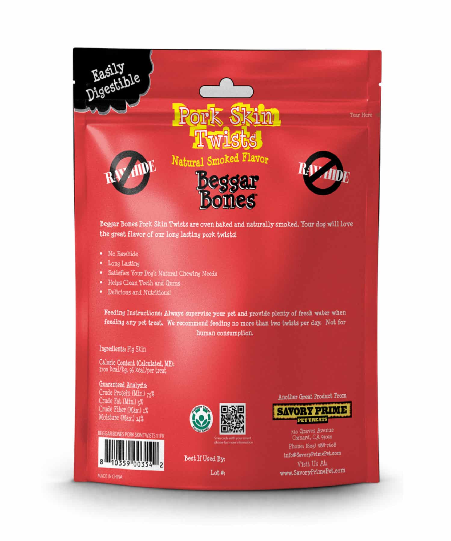 Savory Prime - Beggar Bones Pork Skin Twists