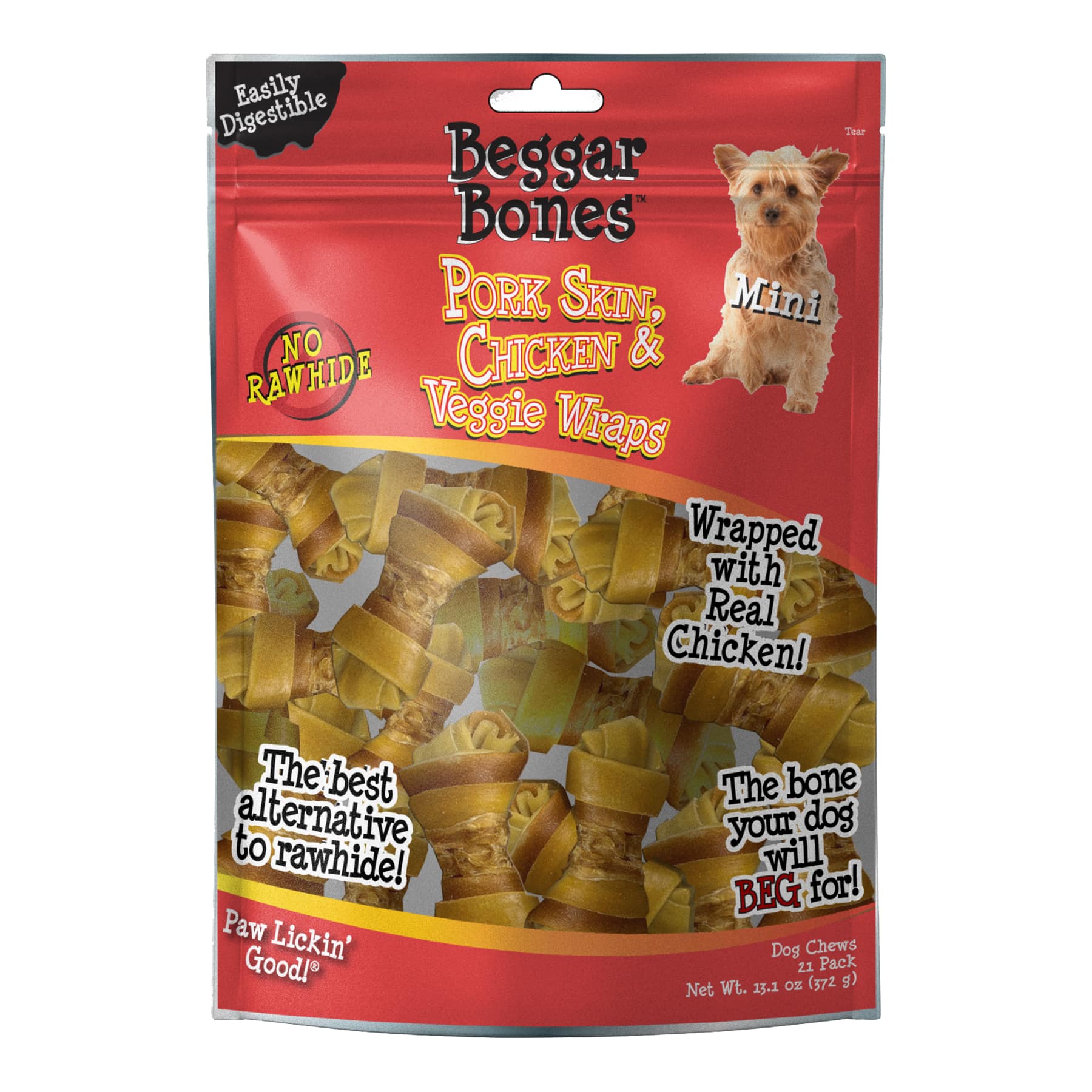 Savory Prime - Beggar Bones Pork Skin Chicken & Veggie Wraps