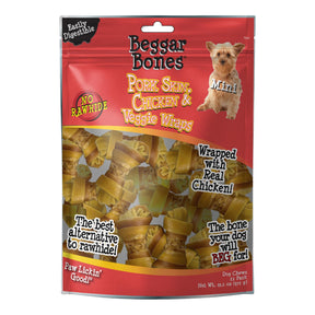 Savory Prime - Beggar Bones Pork Skin Chicken & Veggie Wraps