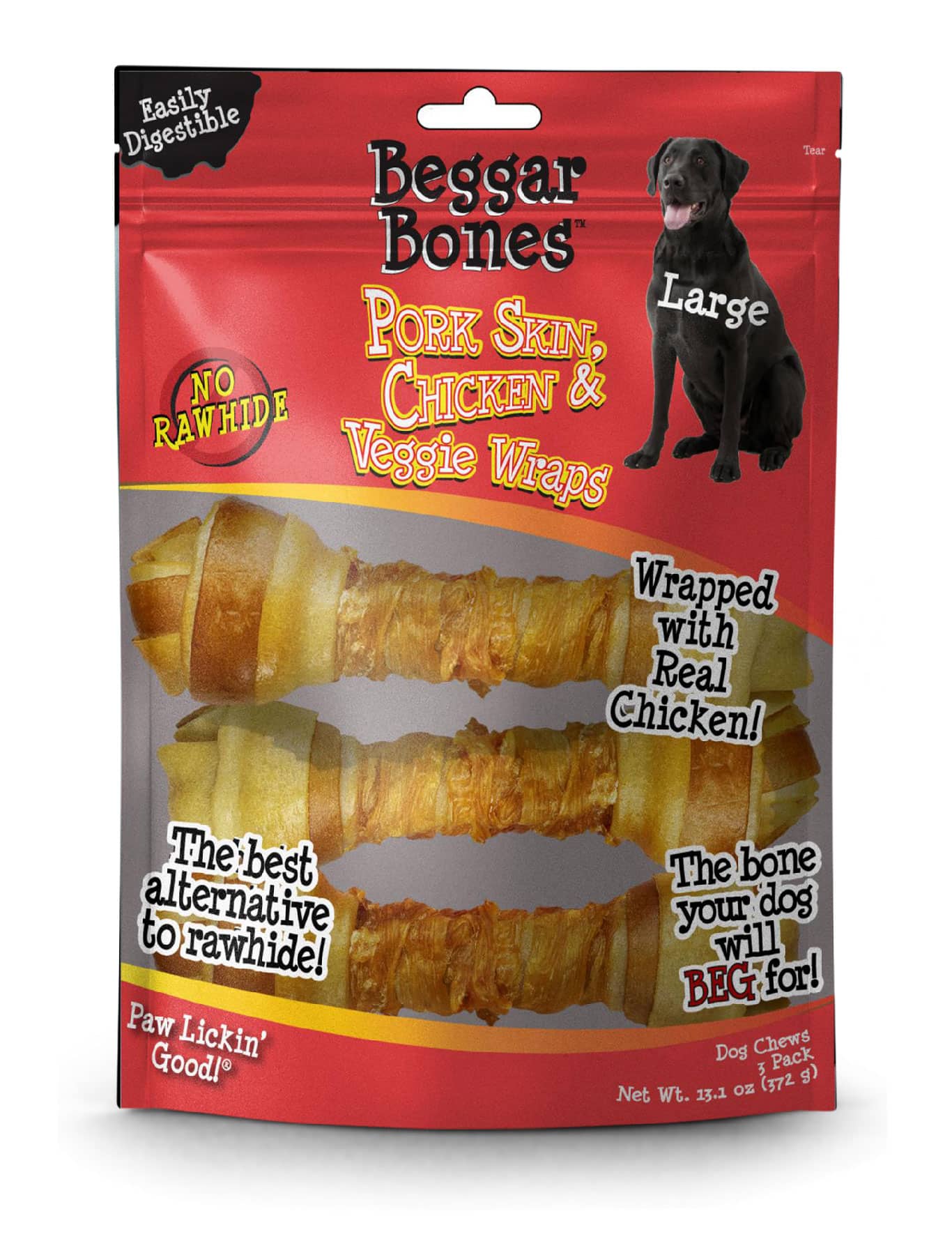 Savory Prime - Beggar Bones Pork Skin Chicken & Veggie Wraps