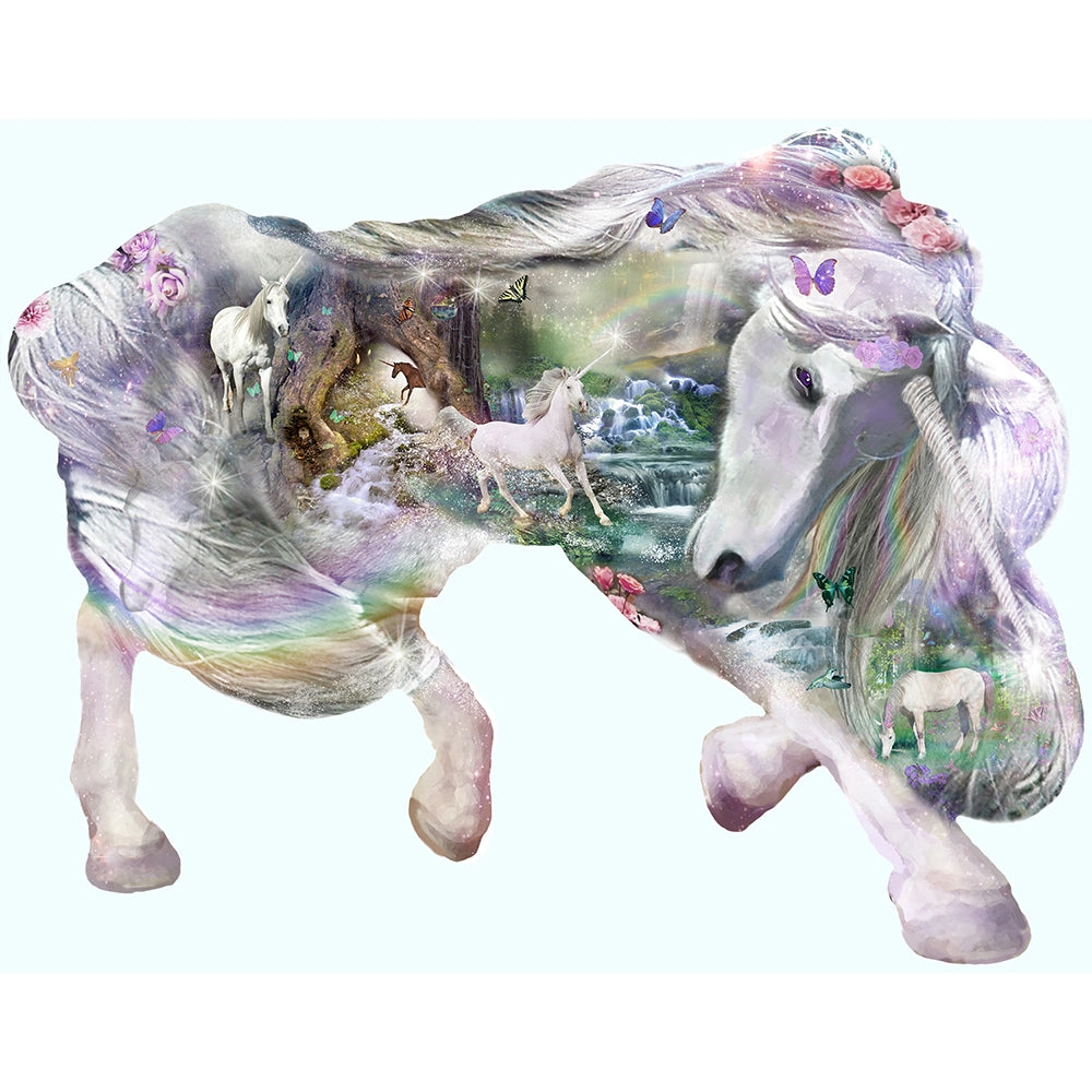 Sunsout - Puzzle Shaped Fantasy Unicorn