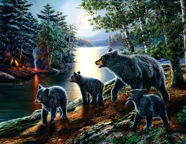 Sunsout - Puzzle Bear Moon